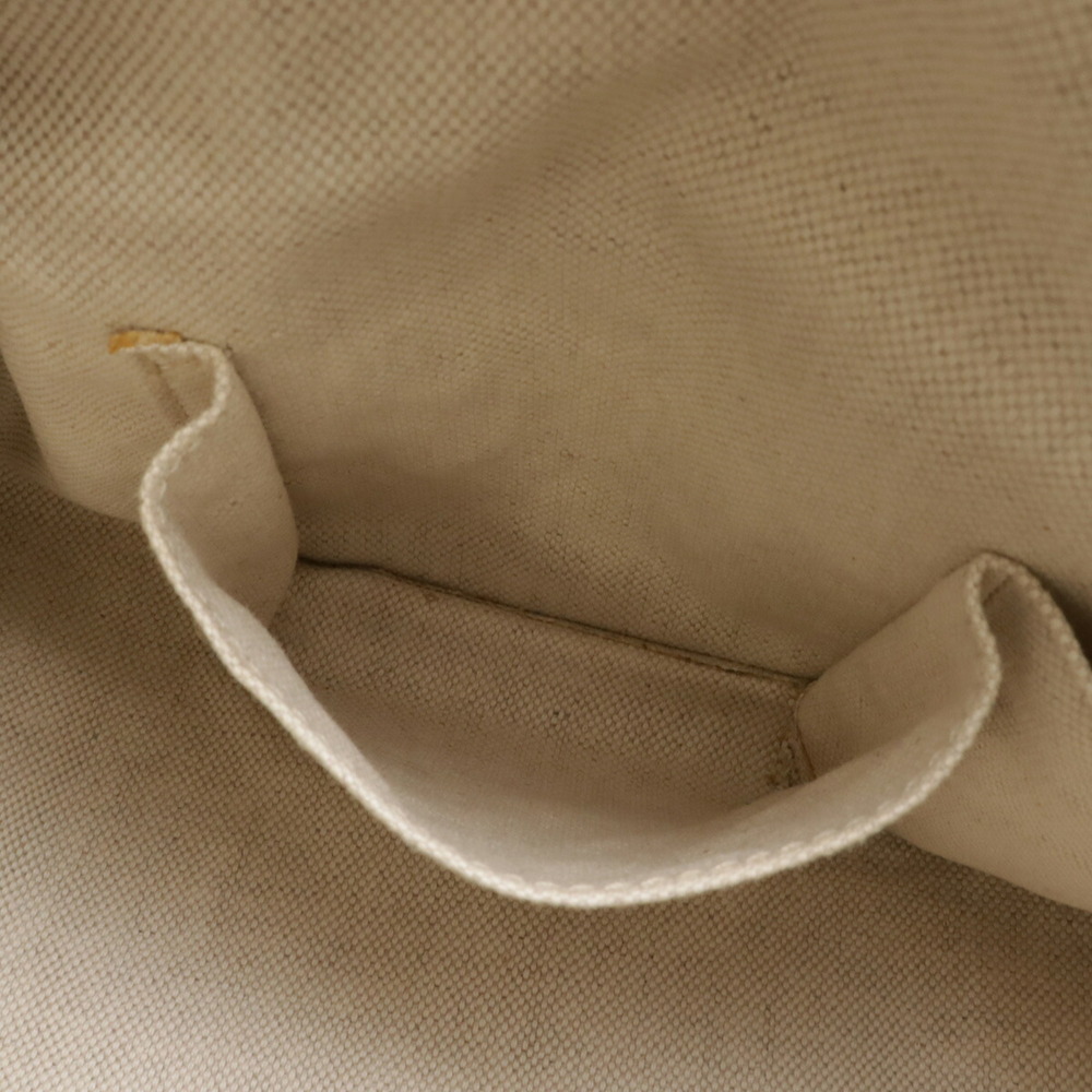 GUCCI GG Canvas Sherry Line Handbag Boston Shoulder Bag Leather Beige Dark Brown - Picture 10 of 10